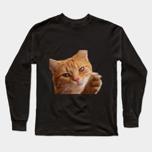 Dramatic Cat Long Sleeve T-Shirt